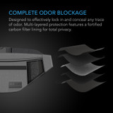 Smell proof belt bag, with 900D nylon fabric and carbon filter lining AC Infinity - imagen 3