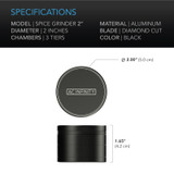 3-Chamber spice grinder - imagen 2