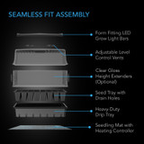 Heavy-Duty Humidity Dome 5x8 Kit with LED Lighting and Heating Mat AC Infinity - imagen 4