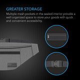 Smell proof belt bag, with 900D nylon fabric and carbon filter lining AC Infinity - imagen 4