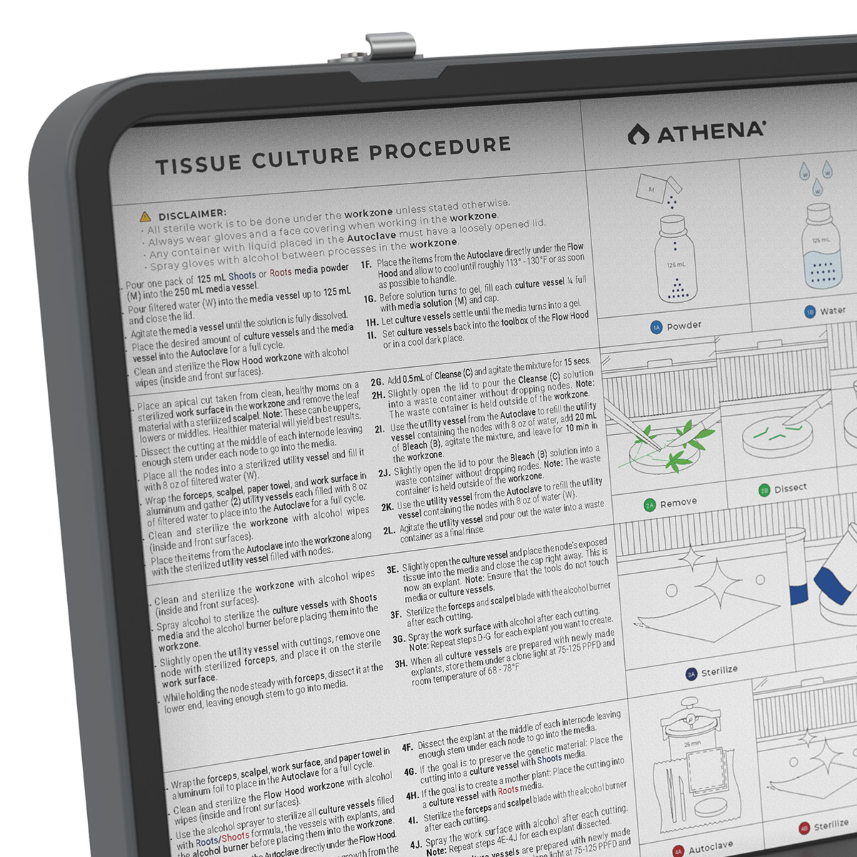 Tissue Culture Kit 240V- English Athena - imagen 5