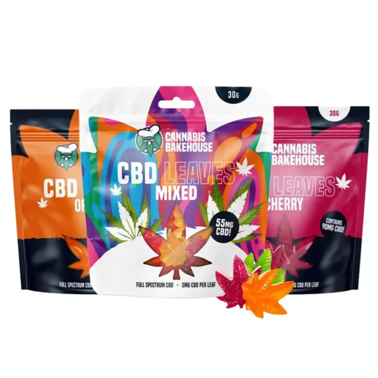 Cannabis Bakehouse Hojas de Gominola CBD 55–90mg CBD