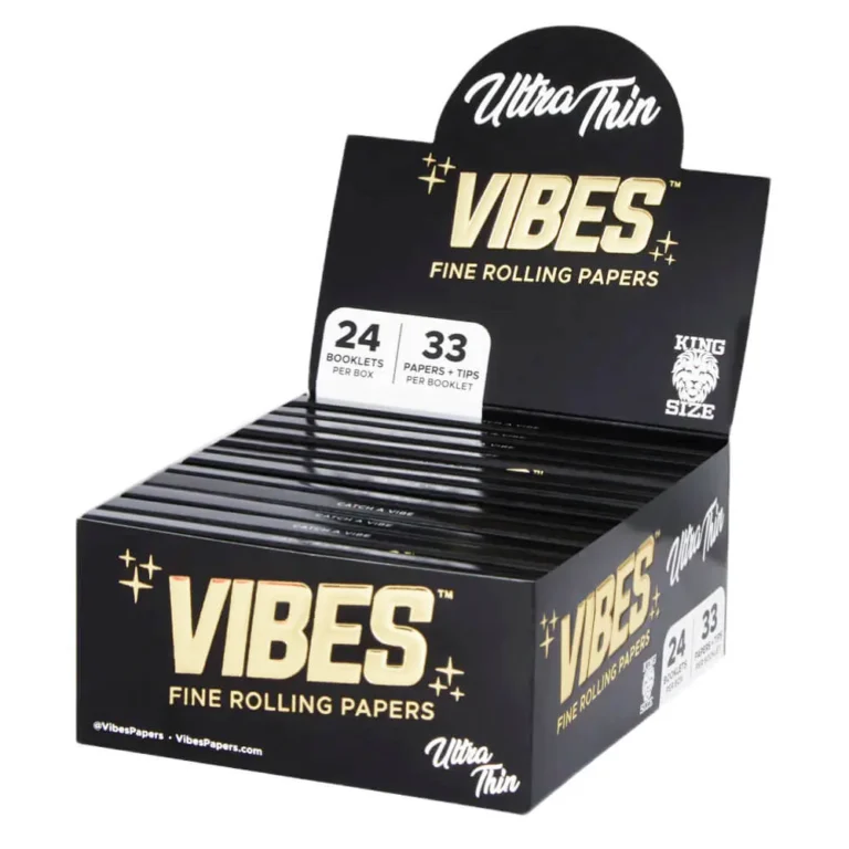 VIBES Papeles De Liar King Size Slim Con Filtros Ultra Finos (24 uds/display)