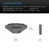 Smell proof belt bag, with 900D nylon fabric and carbon filter lining AC Infinity - imagen 2