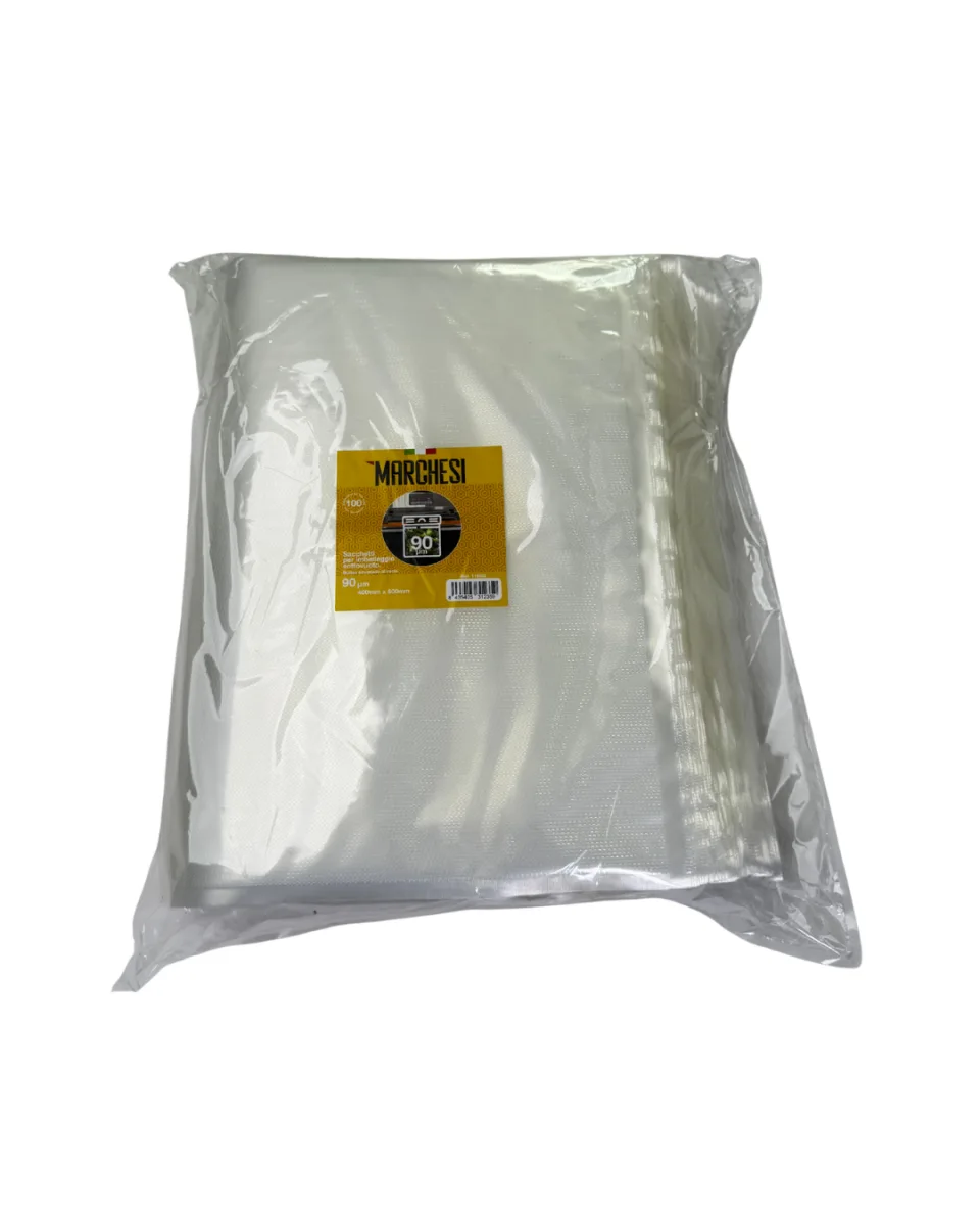 Bolsas de vacío 400 mm x 600 mm 90um Marchesi (300 uds) - Marchesi
