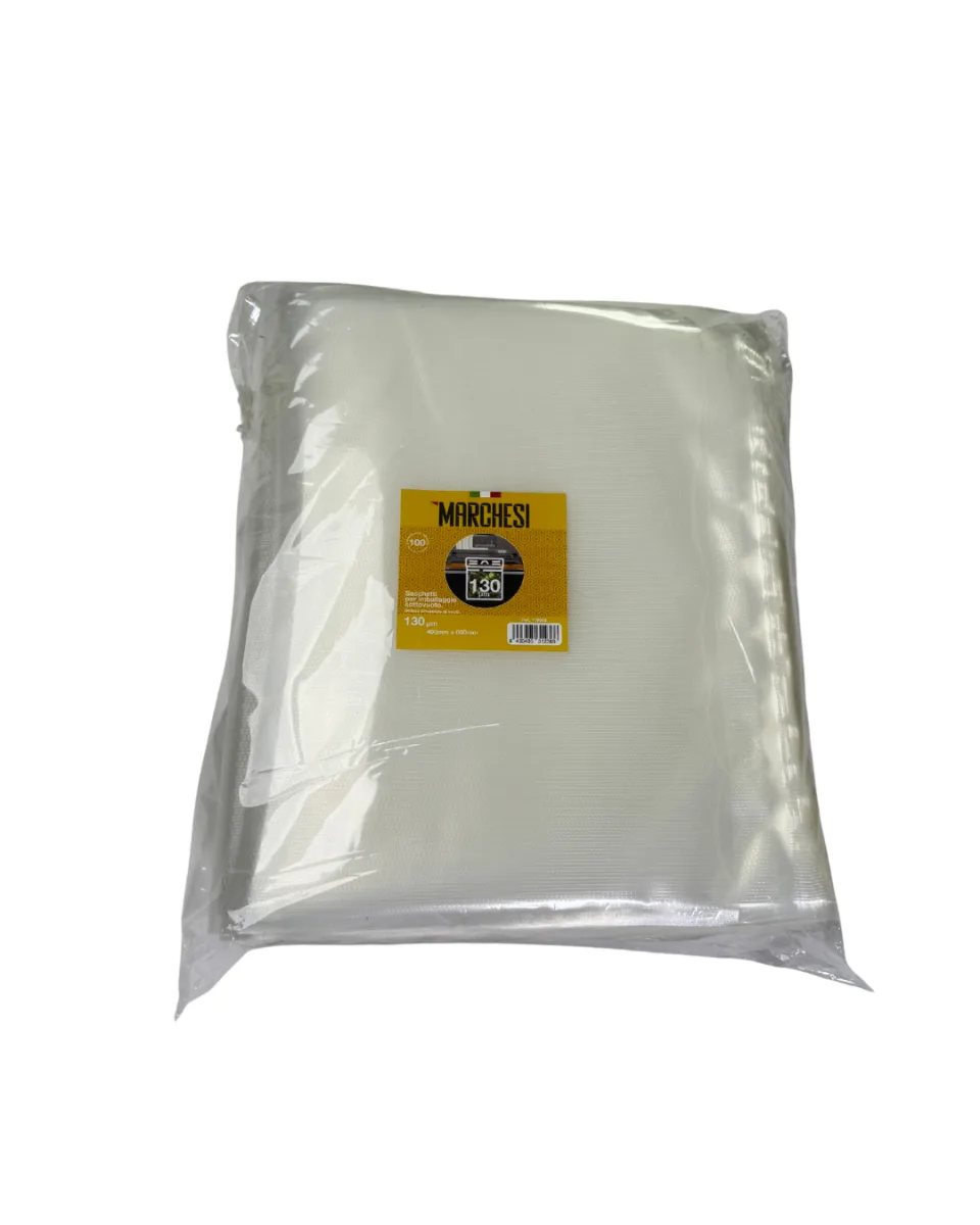 Bolsas de vacío 400 mm x 600 mm 90um Marchesi (300 uds) - Marchesi