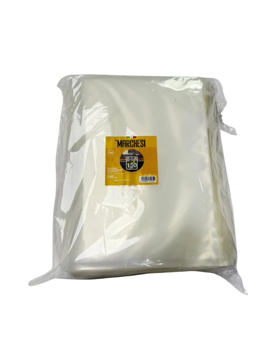 Bolsas de vacío 400 mm x 600 mm 90um Marchesi (300 uds) - Marchesi