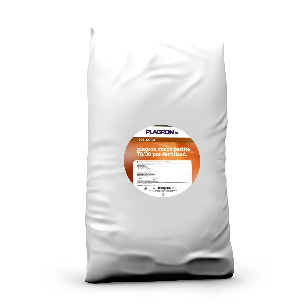 Sustrato Coco Perlite 70/30 pre-fertilizado - Plagron