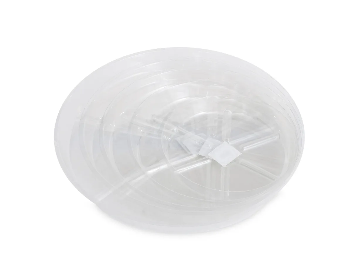 Plato redondo plástico transparente (20 cm) VDL - VDL