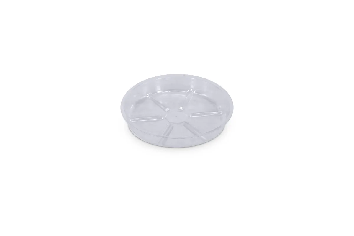 Plato redondo plástico transparente (20 cm) VDL - VDL