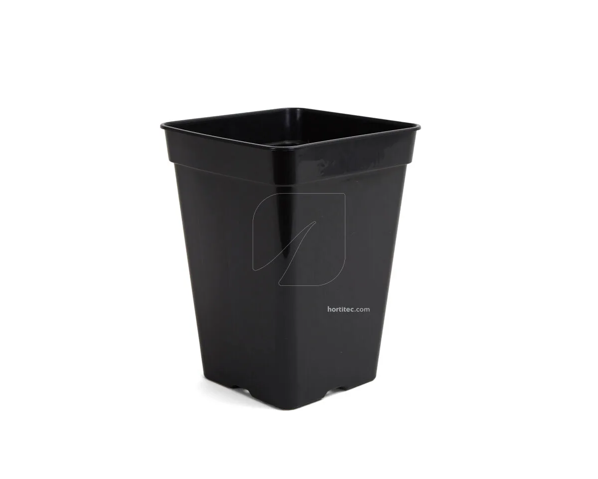 Maceta cuadrada negra (15 x 15 x 20 cm) (35 uds) (3 L) - Varios