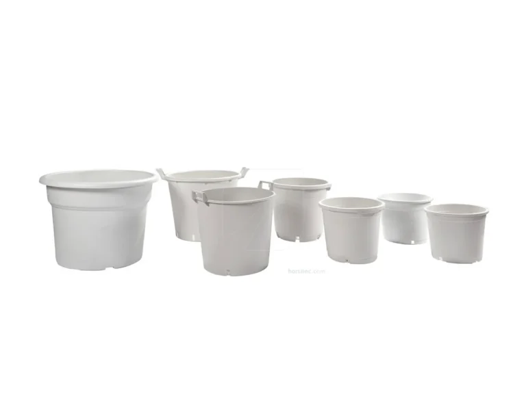 Maceta redonda blanca (28 cm) (12 L) - VDL