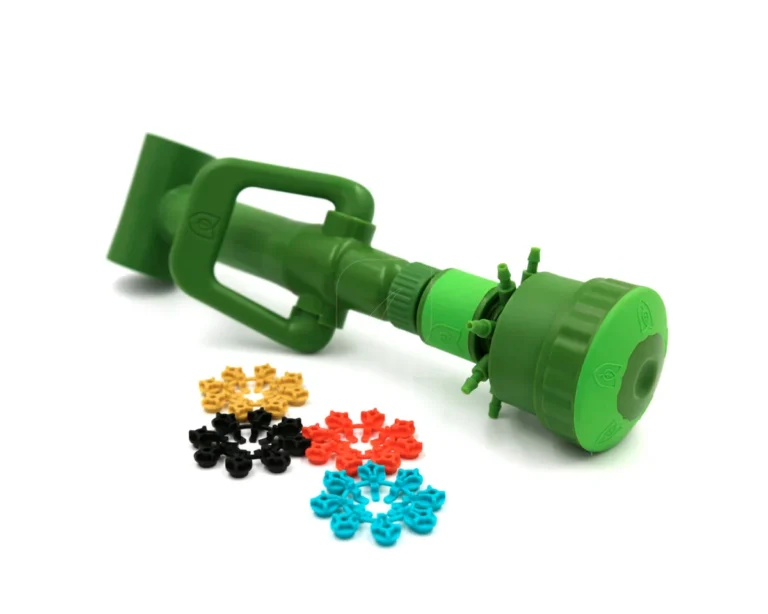 Sistema de tuberías de desconexión rápida con burbujeador de flujo múltiple con forma de T 32 mm - FLORAFLEX®
