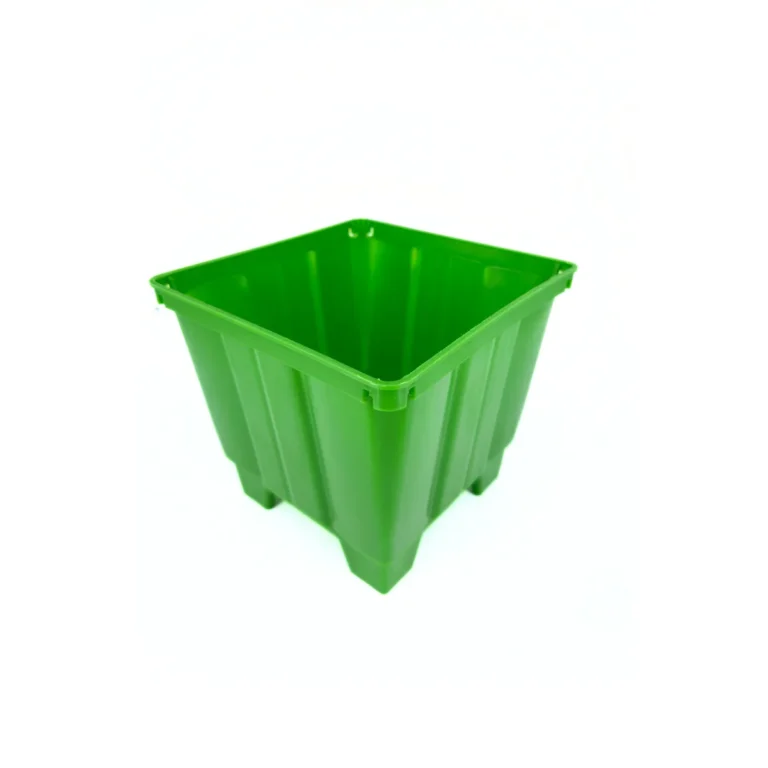 Maceta cuadrada verde 15 cm - VDL