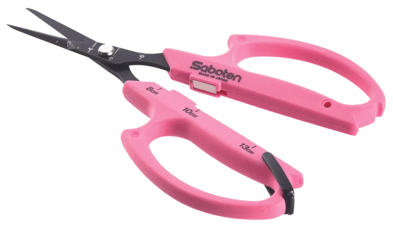 Tijera automática recta rosa Saboten - SABOTEN
