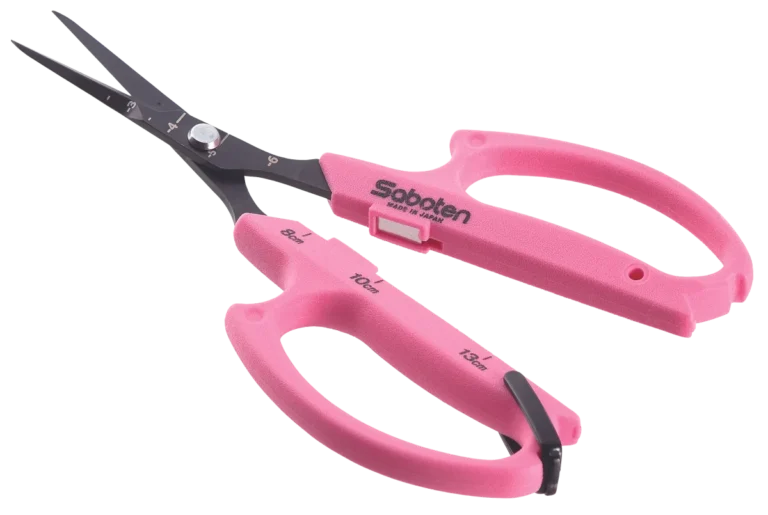 Tijera automática angulada rosa Saboten - SABOTEN