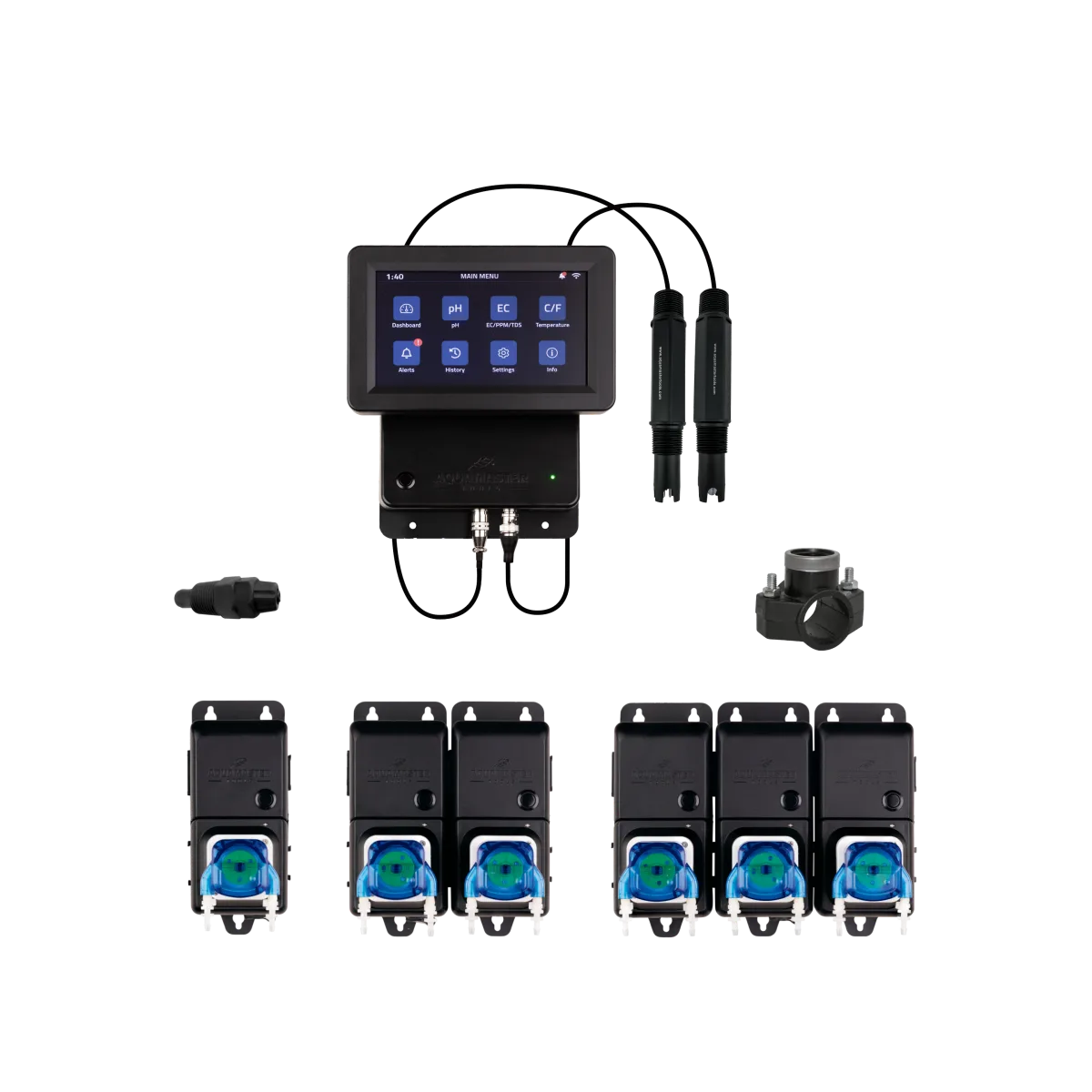 Kit controlador C800 Pro y bombas C10+C20+C30 Inline Aqua Master - AQUAMASTER