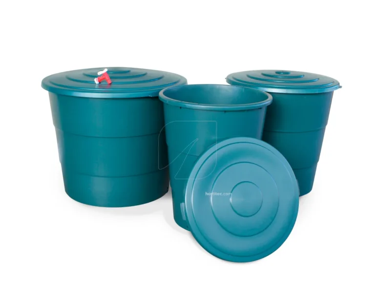 Depósito redondo verde 200 L (ø70 x 75 cm) - Varios