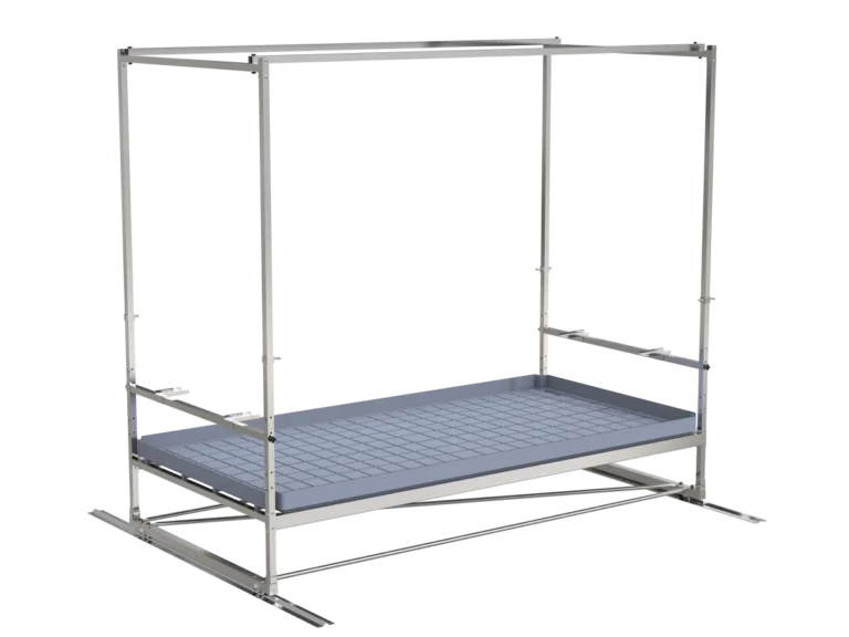 Single-tier Track Rolling Growing Rack+top+under canopy 1,2x2,4m Vdl - VDL