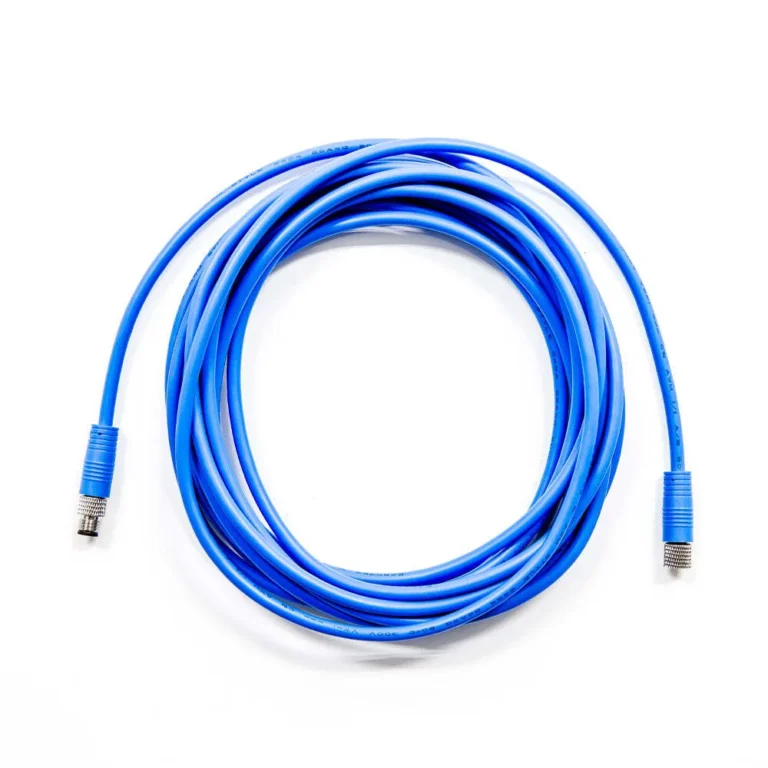 M8 4pin Male to 4Pin Female Double End Cable 5m 24AWG PVC RAL5015 Blue - Growlink
