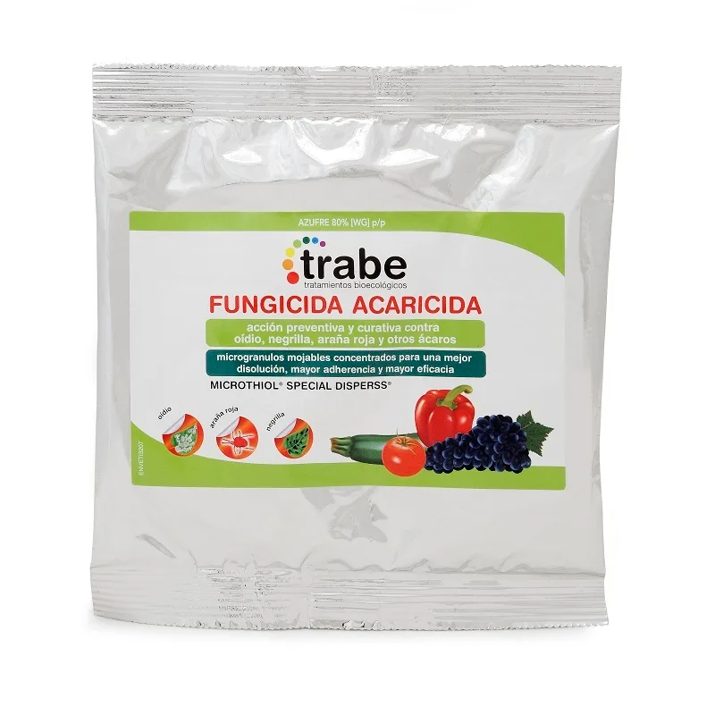 Fungicida acaricida azufre 50 g - Trabe