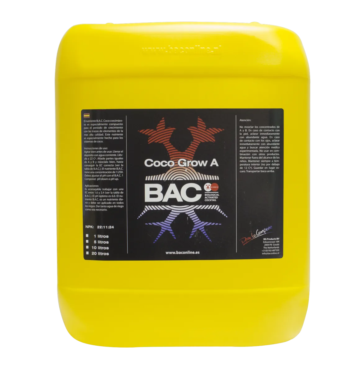 Coco A Grow 5 L BAC - BAC