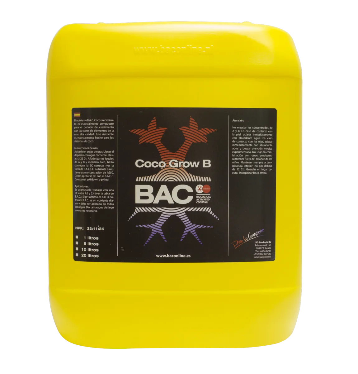 Coco B Grow 5 L BAC - BAC