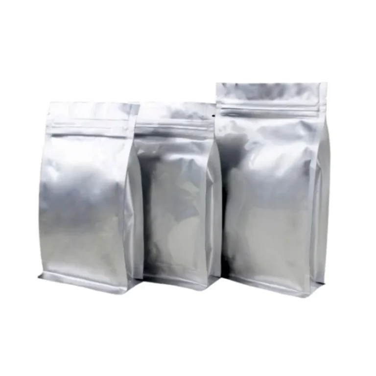 Bolsa zip aluminio 10x20+6cm base plana sellable (pack 50 uds.) - POPPINS LAB