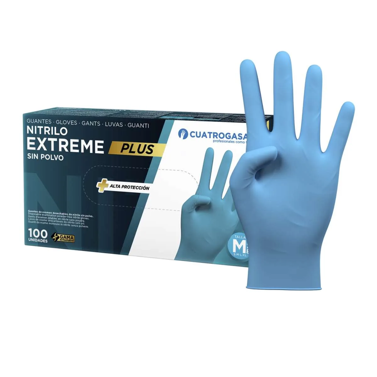 Guantes nitrilo azul 6gr talla M - Varios