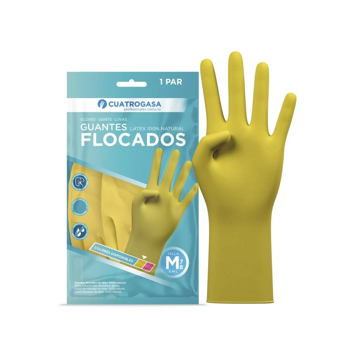 Guantes flocado par talla M - Varios