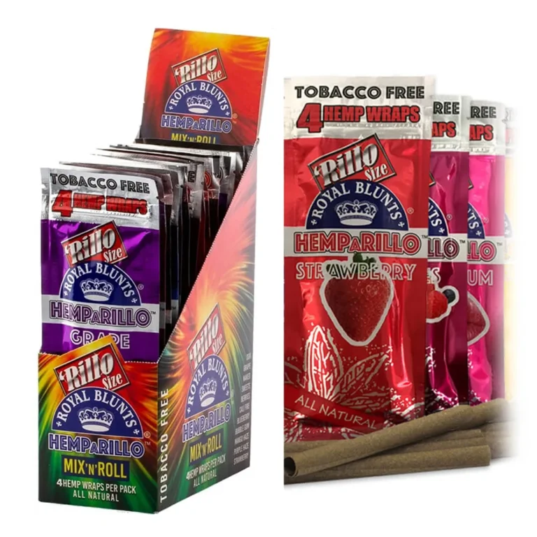 Hemparillo Hemp Wraps Mix N Roll x4 Blunts (15 Packs/display)