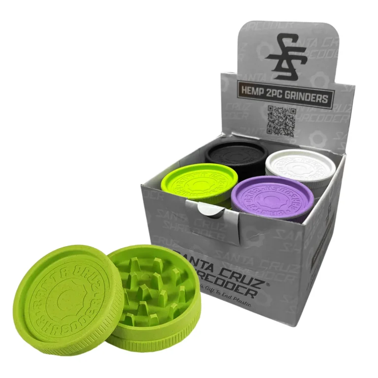 Santa Cruz Grinder De Cáñamo Biodegradable Colores Surtidos 2 Partes 55 mm (12 uds/display)