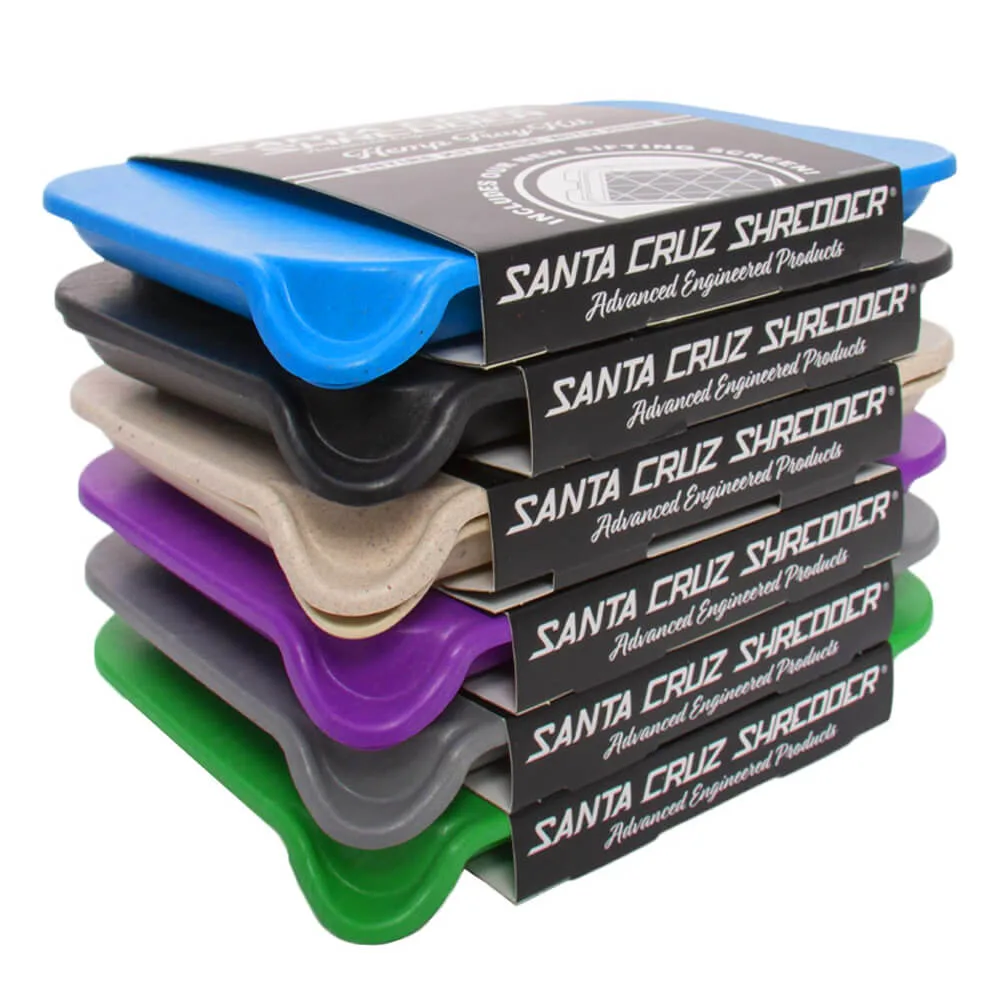 Santa Cruz Kit Biodegradable Verde de Bandeja Pequeña de Cáñamo con Captador de Resina