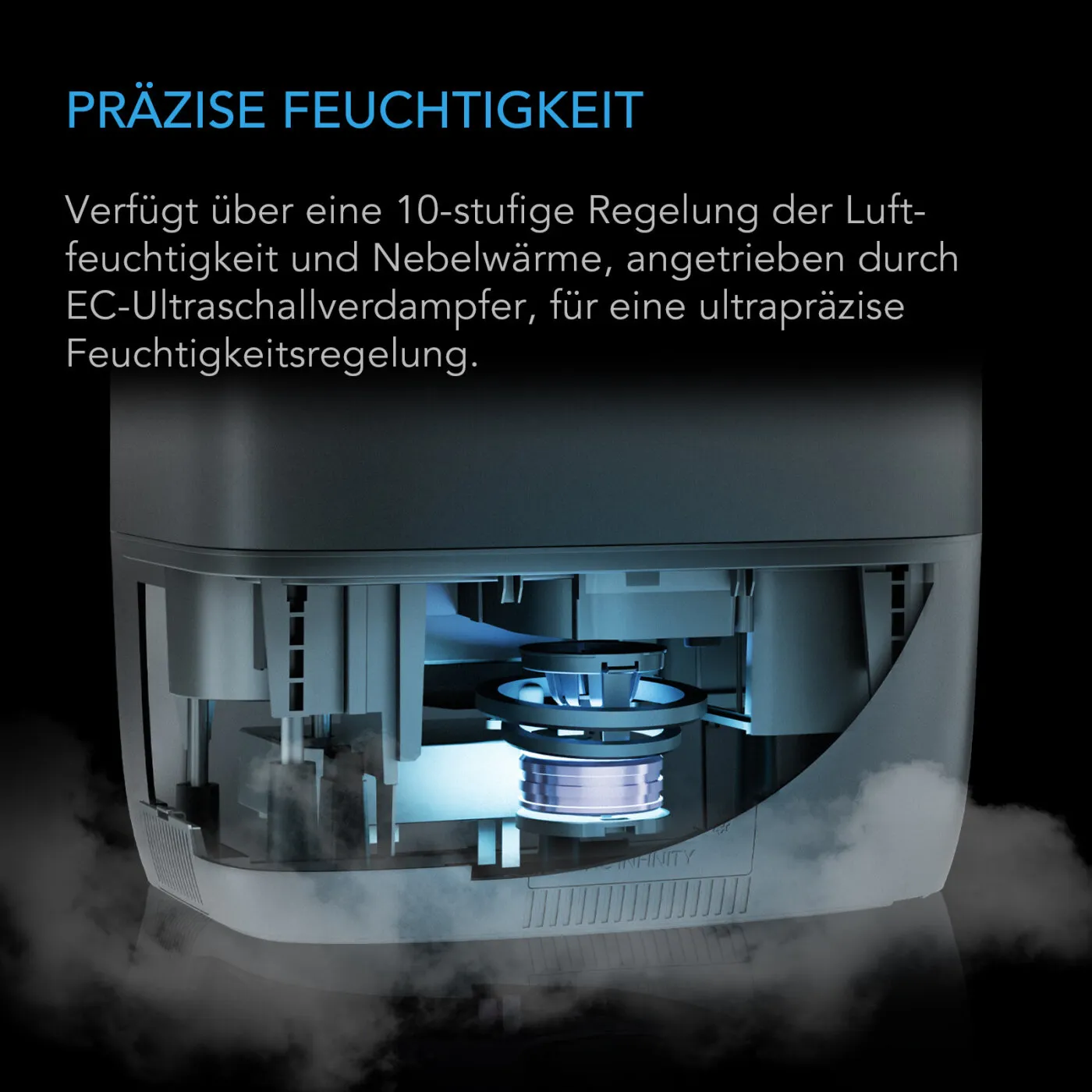 CLOUDFORGE T5 – Humidificador inteligente 9 L