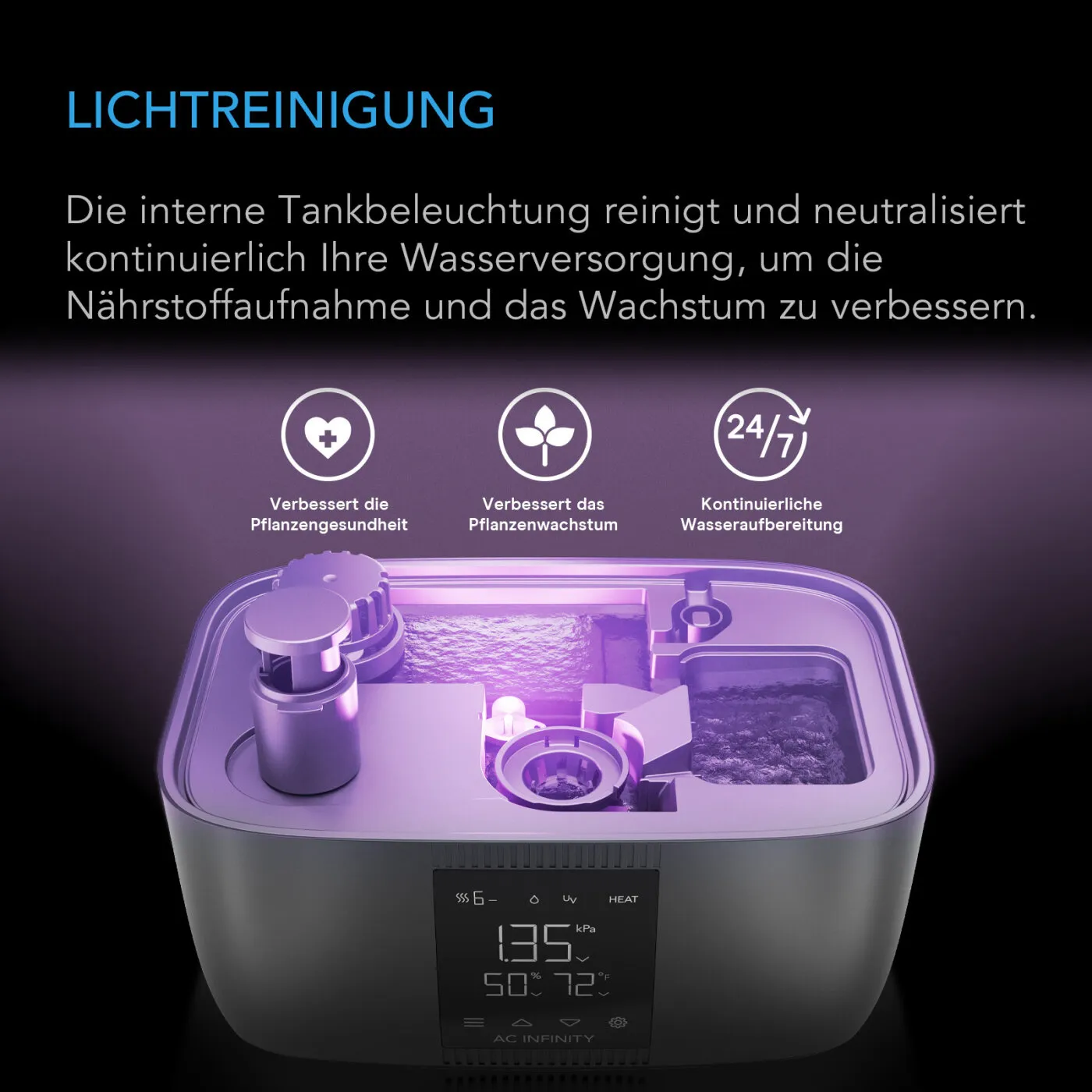 CLOUDFORGE T5 – Humidificador inteligente 9 L