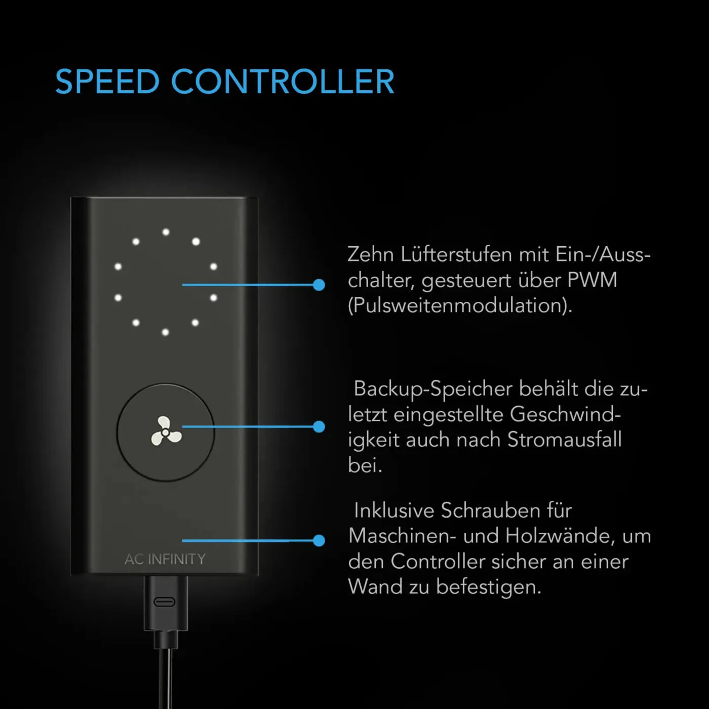 CLOUDLINE LITE A4 – Extractor de conducto EC 100 mm