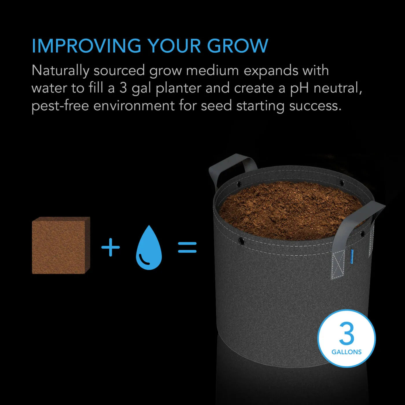 Sustrato de coco comprimido 0,9 kg – rinde hasta 11 L