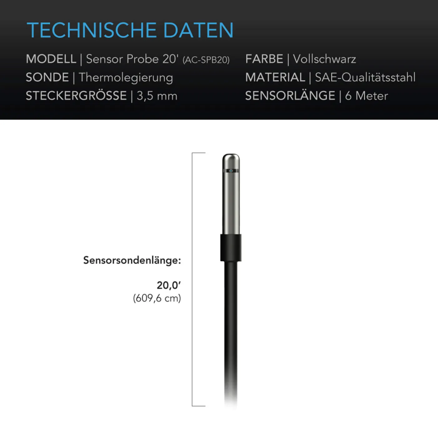 Sonda de sensor VPD, temperatura y humedad para Controller 69