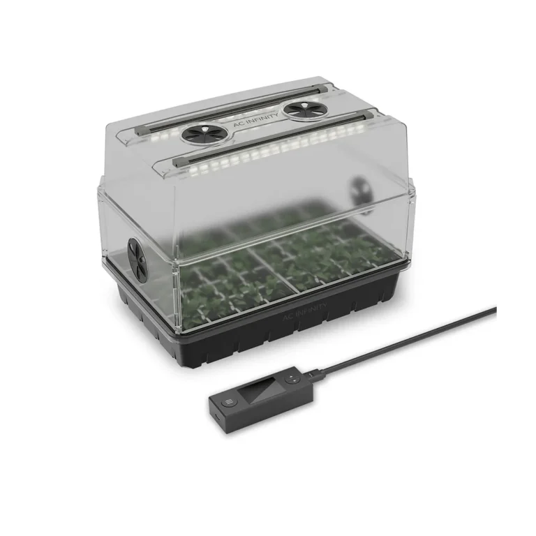 Invernadero de esquejes con LED, bandeja 5x8 (40 plántulas)